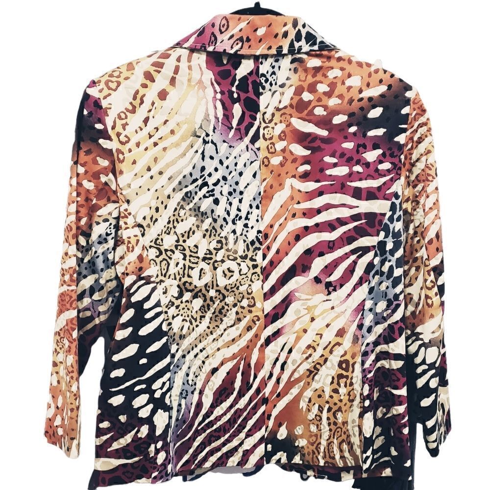 Transitions Multicolored Blazer Size 4 - Picture 7 of 15